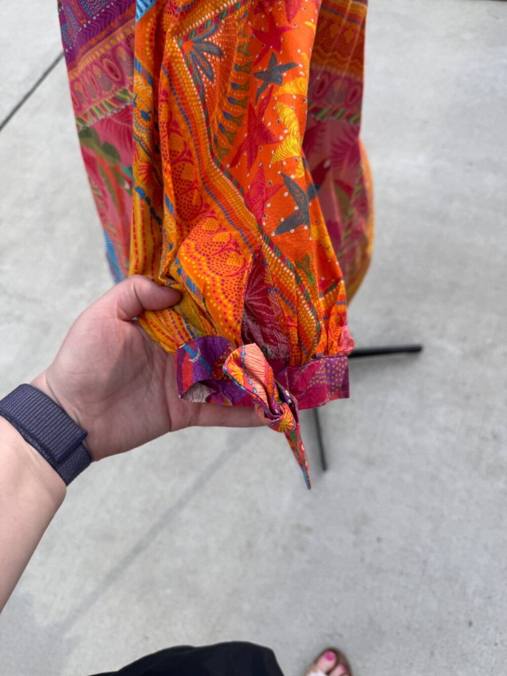 FARM Rio Mixed Scarf Print Button-Down Mini Shirt Dress - Picture 2 of 6